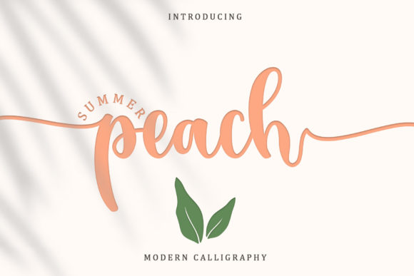 Summer Peach Font Poster 1