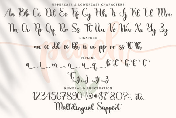 Summer Peach Font Poster 7