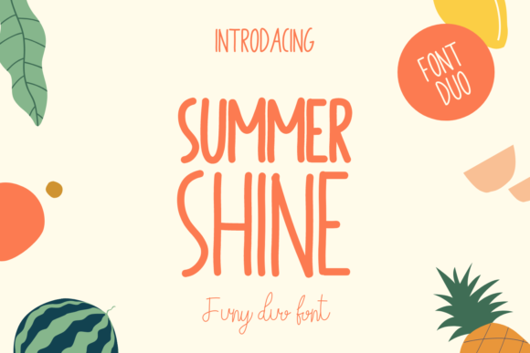 Summer Shine Font Poster 1