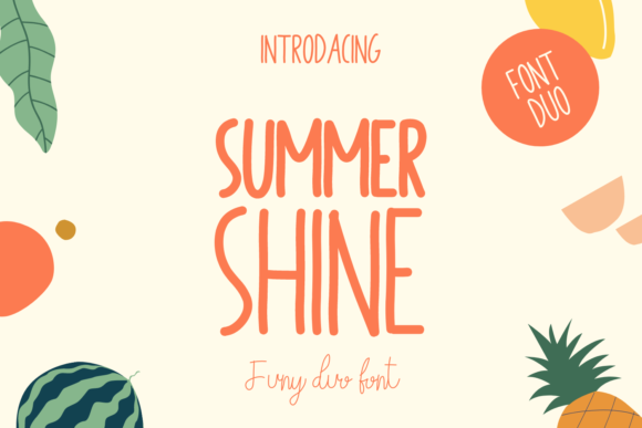 Summer Shine Font Summer Shine Font Poster 1