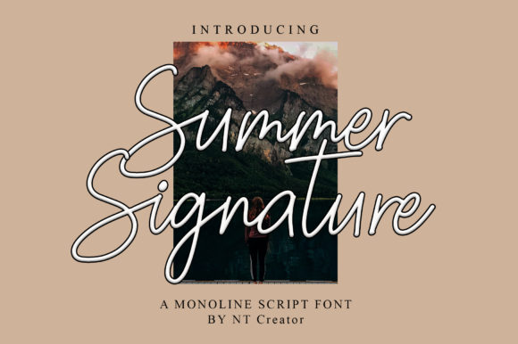 Summer Signature Font Poster 1