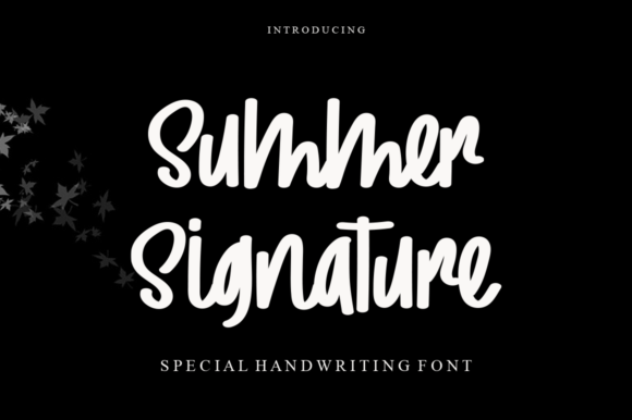 Summer Signature Font Poster 1