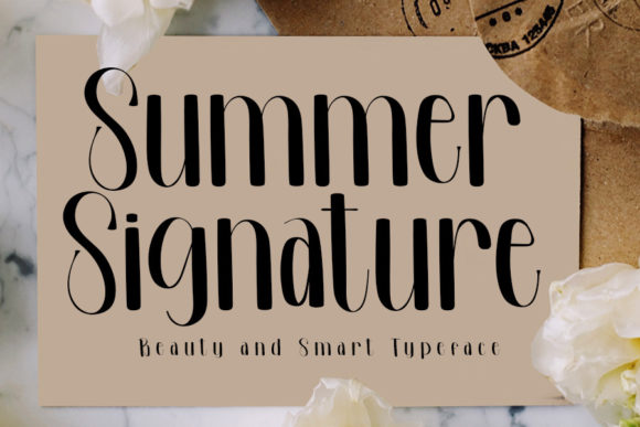 Summer Signature Font Poster 1