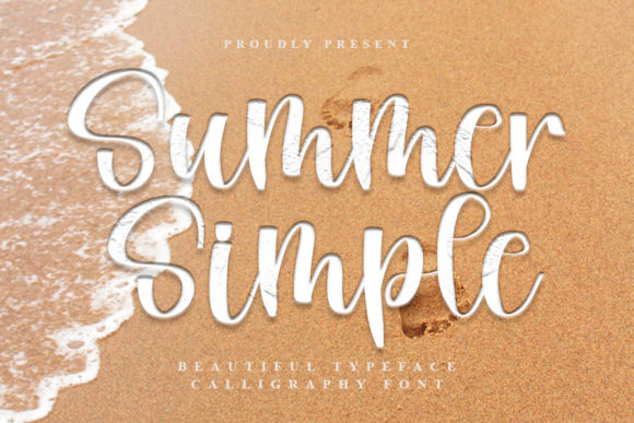 Summer Simple Font Poster 1