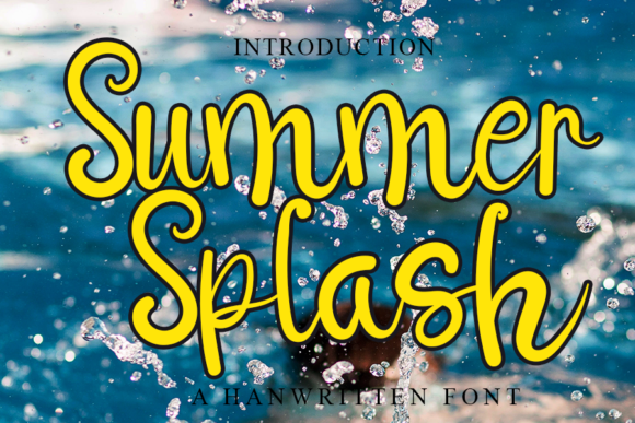 Summer Splash Font Summer Splash Font Poster 1