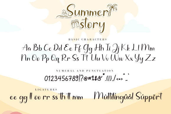 Summer Story Font Poster 9