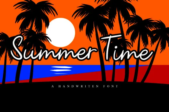 Summer Time Font Summer Time Font Poster 1