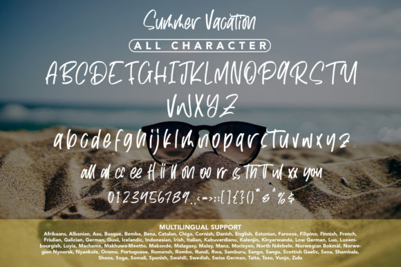 Summer Vacation Font Poster 6