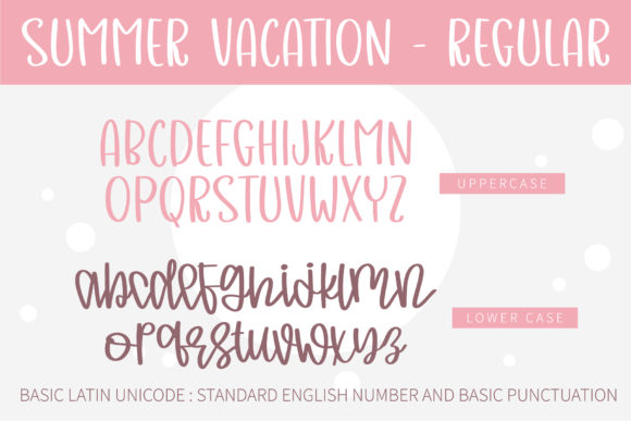 Summer Vacation Font Poster 2