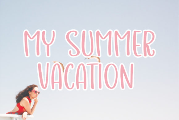 Summer Vacation Font Poster 10