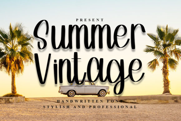 Summer Vintage Font Poster 1