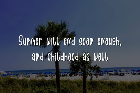 Summer Wind Font Poster 4