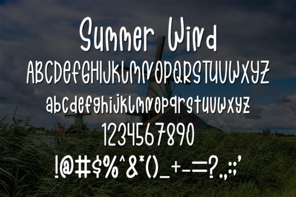 Summer Wind Font Poster 5