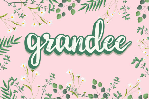 Sun Floral Font Poster 2
