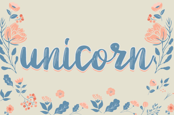 Sun Floral Font Poster 4