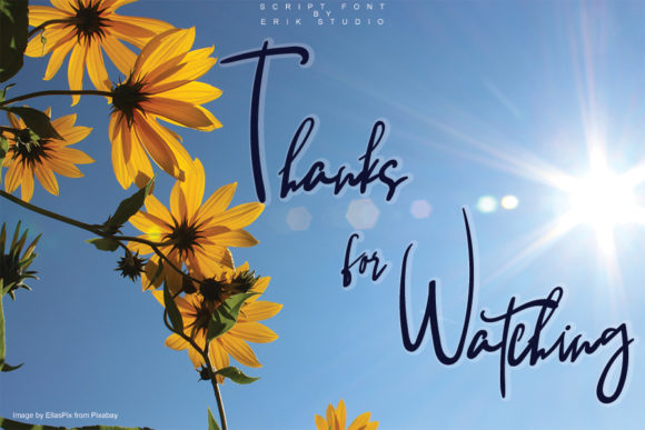 Sun Flowers Font Poster 5
