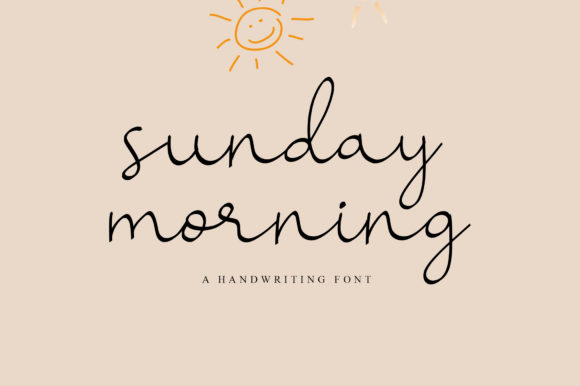 Sunday Morning Font Poster 1