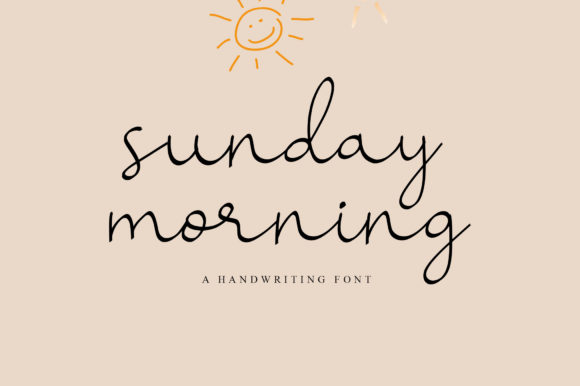 Sunday Morning Font Poster 1