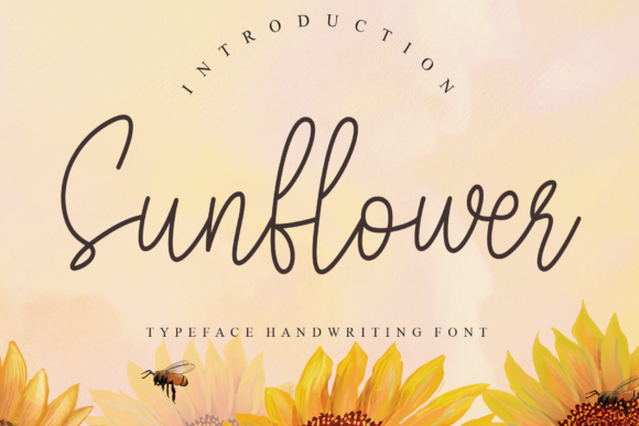 Sunflower Font Poster 1