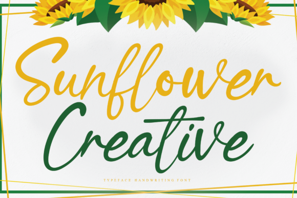 Sunflower Creative Font Poster 1