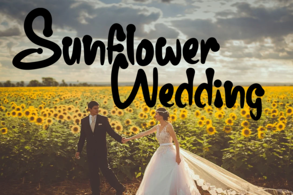 Sunflower Farmhouse Font Poster 2