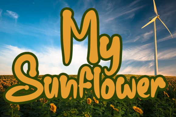 Sunflower Farmhouse Font Poster 4