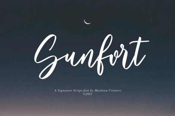 Sunfort Font Sunfort Font Poster 1