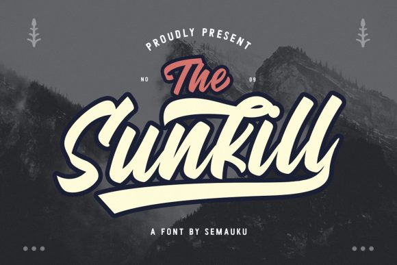 Sunkill Font Poster 1