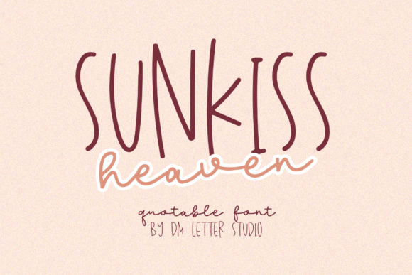 Sunkiss Heaven Font Poster 1
