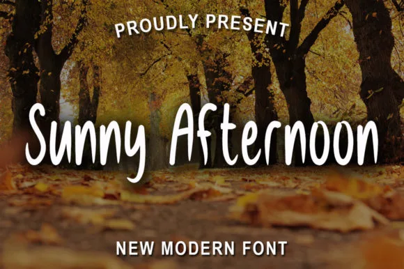 Sunny Afternoon Font Sunny Afternoon Font Poster 1