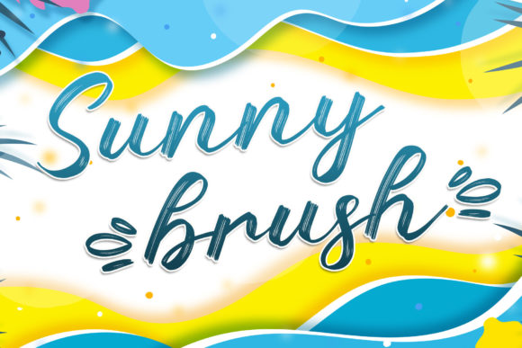 Sunny Brush Font Poster 1