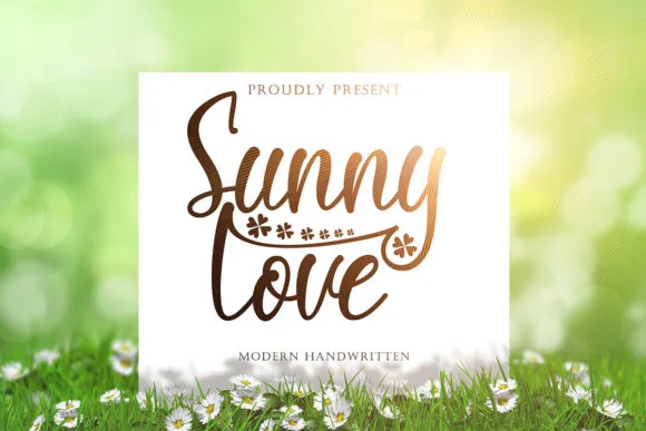 Sunny Love Font Sunny Love Font Poster 1