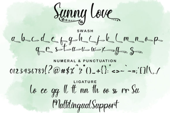 Sunny Love Font Poster 10