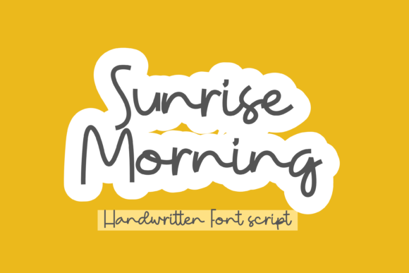 Sunrise Morning Font Poster 1