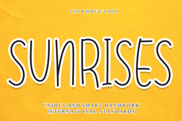 Sunrises Font