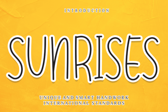 Sunrises Font Sunrises Font Poster 1