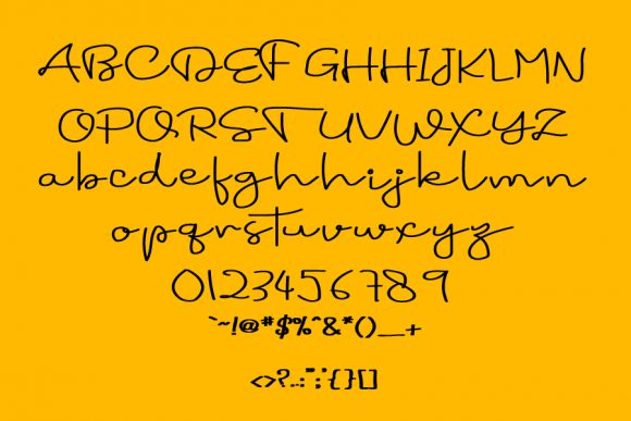 Sunset Font Poster 2