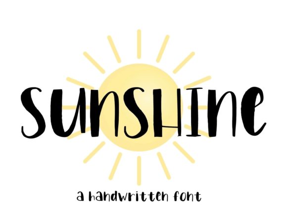 Sunshine Font Poster 1