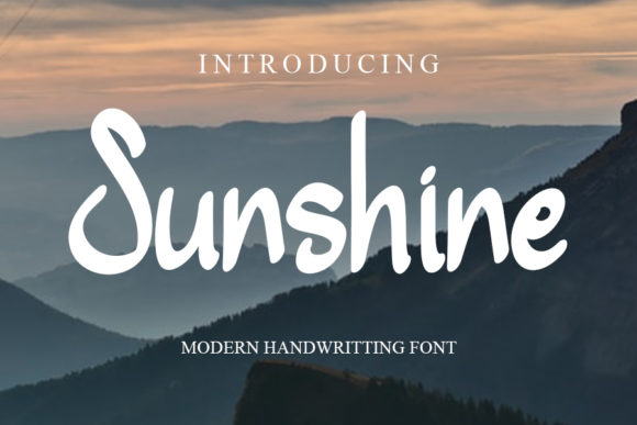 Sunshine Font Poster 1