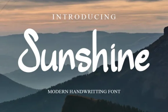 Sunshine Font Sunshine Font Poster 1