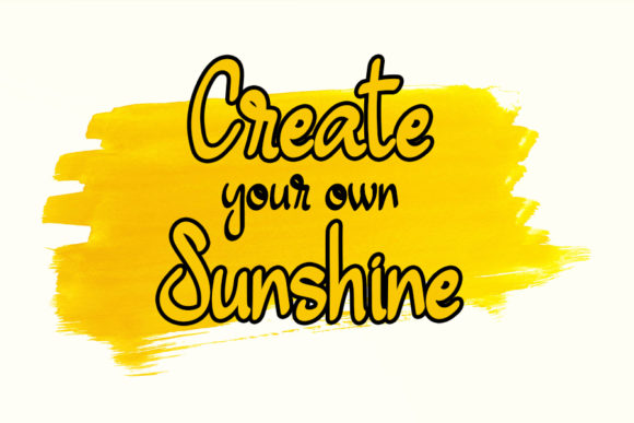 Sunshine Font Poster 5