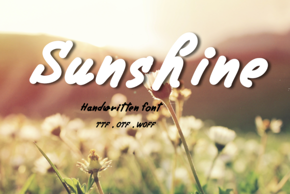 Sunshine Font Poster 1