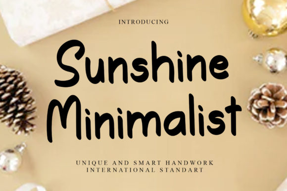Sunshine Minimalist Font Poster 1