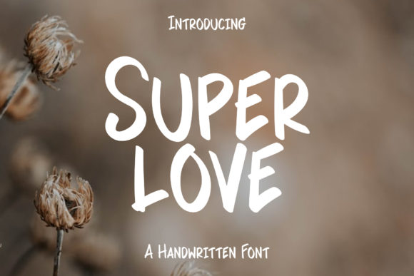 Super Love Font Poster 1
