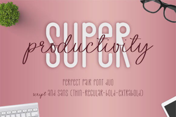 Super Productivity Font Poster 1