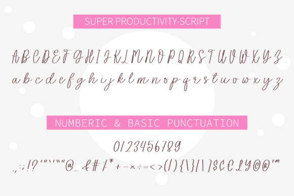 Super Productivity Font Poster 15