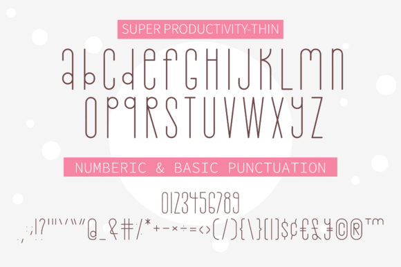 Super Productivity Font Poster 16