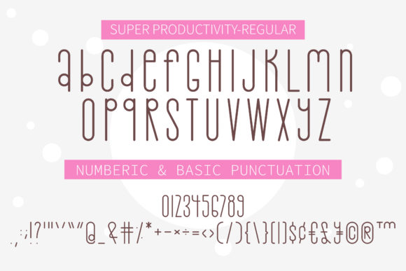 Super Productivity Font Poster 17
