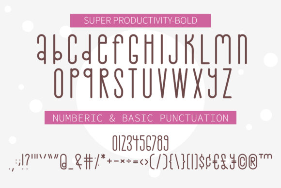 Super Productivity Font Poster 18