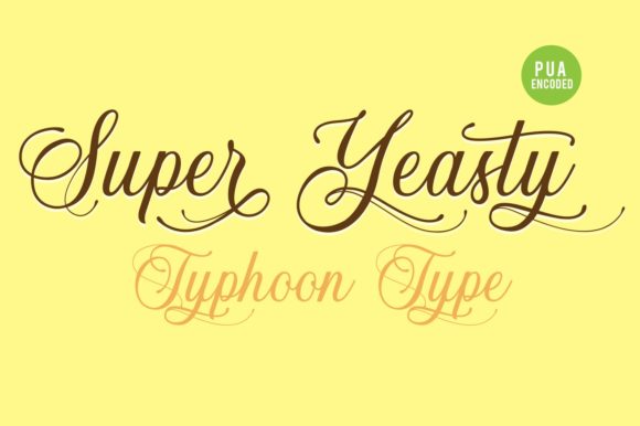 Super Yeasty Font Poster 1